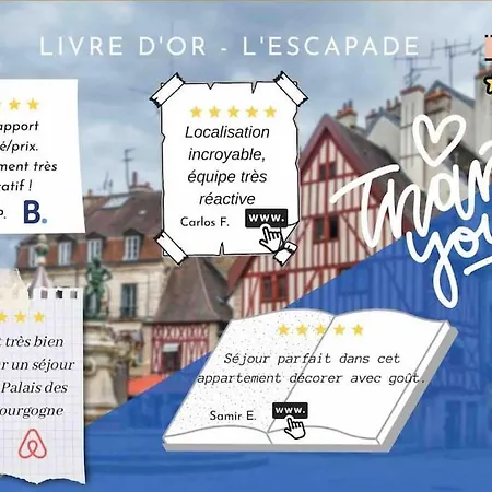 L'escapade - Classe 3 Etoiles - Hypercentre - Spacieux - Rent Immo