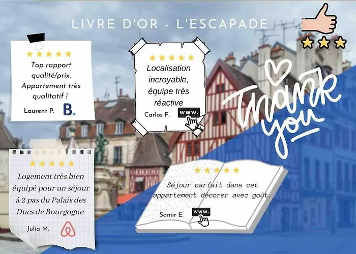 L'escapade - Classe 3 Etoiles - Hypercentre - Spacieux - Rent Immo