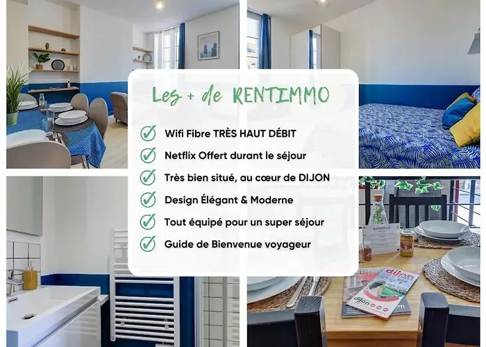 L'escapade - Classe 3 Etoiles - Hypercentre - Spacieux - Rent Immo * ディジョン